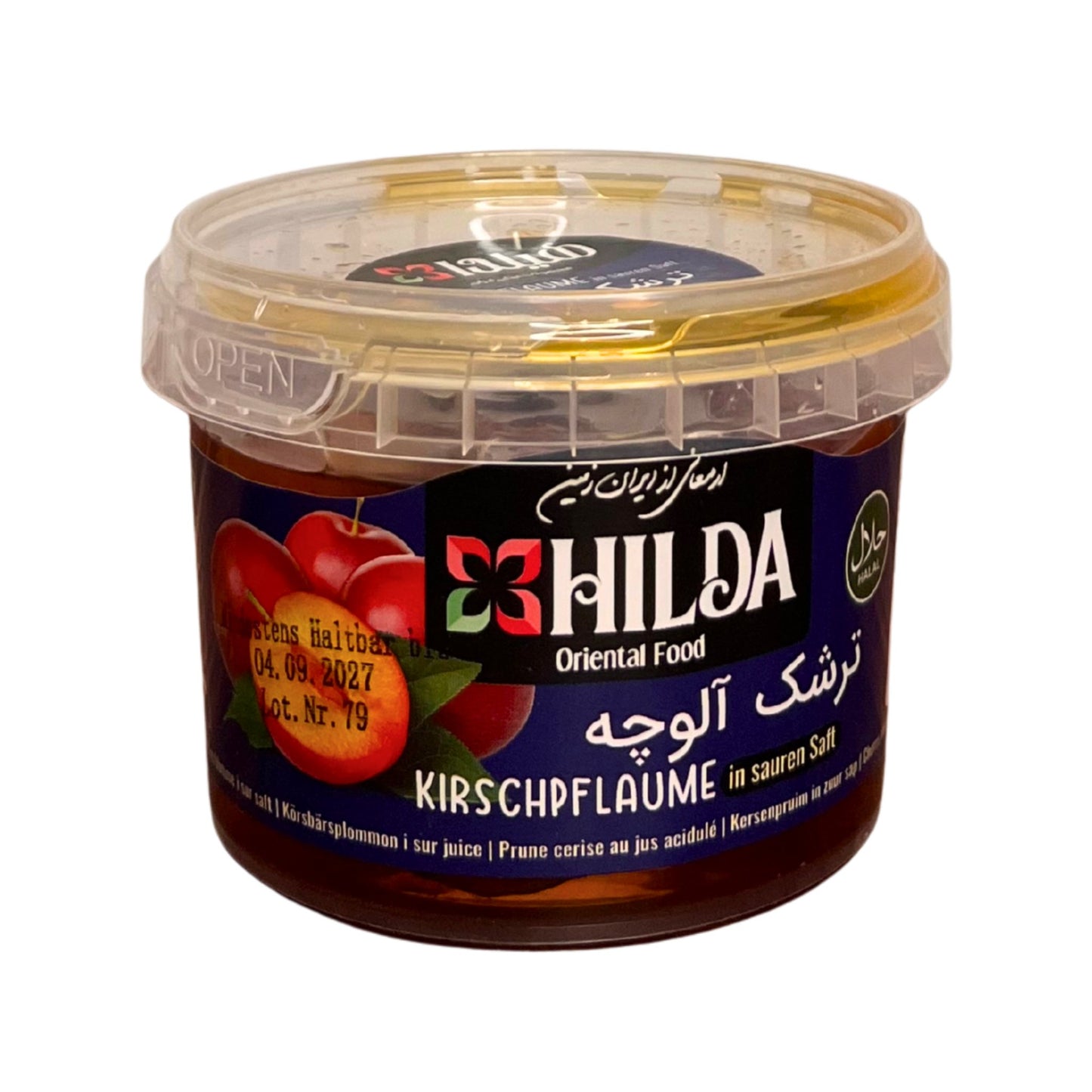 Kirschpflaume in sauren Saft